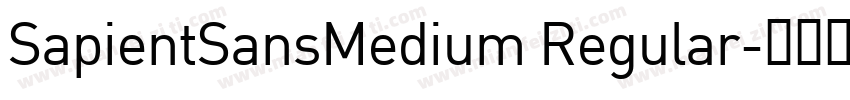SapientSansMedium Regular字体转换